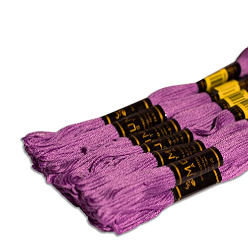 UMC STAG 12 Pieces Premium Embroidery Thread 100% Egyptian Cotton Premium Skeins