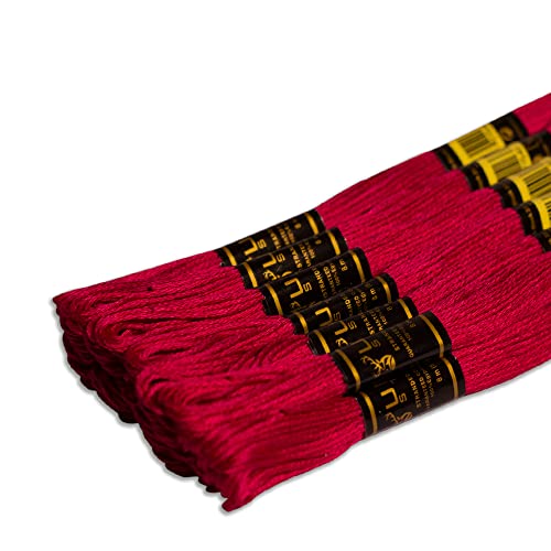 UMC STAG 12 Pieces Premium Embroidery Thread 100% Egyptian Cotton Premium Skeins
