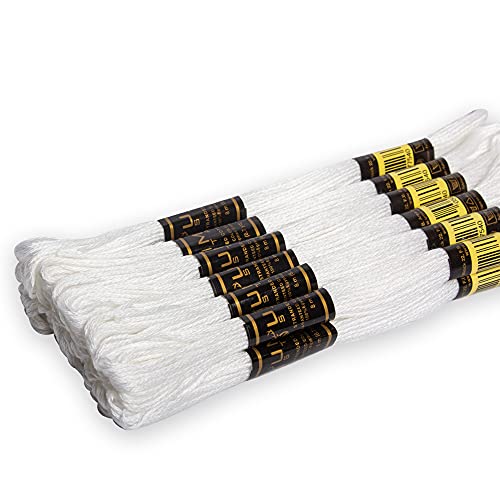 UMC STAG 12 Pieces Premium Embroidery Thread 100% Egyptian Cotton Premium Skeins