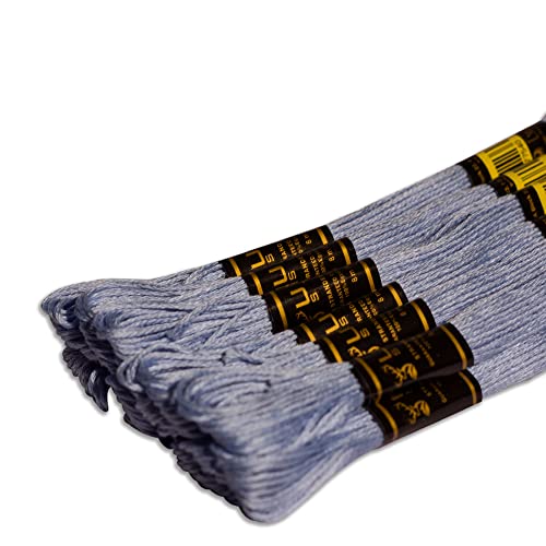 UMC STAG 12 Pieces Premium Embroidery Thread 100% Egyptian Cotton Premium Skeins