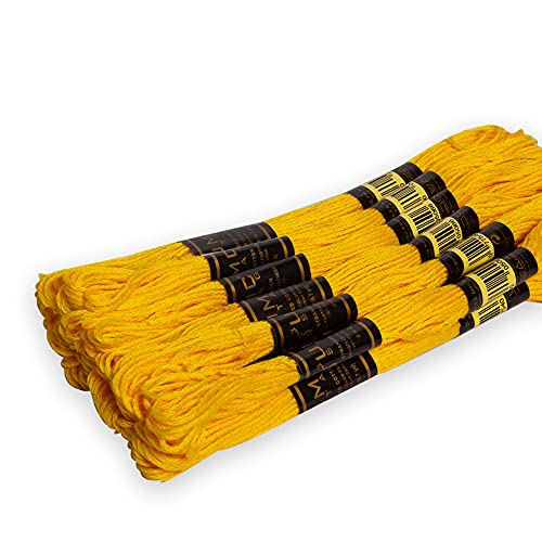 UMC STAG 12 Pieces Premium Embroidery Thread 100% Egyptian Cotton Premium Skeins