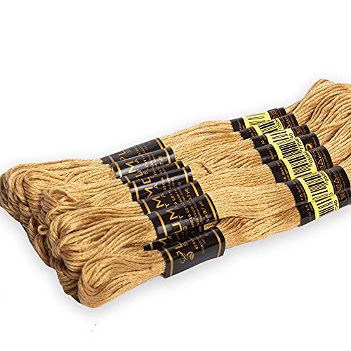 UMC STAG 12 Pieces Premium Embroidery Thread 100% Egyptian Cotton Premium Skeins