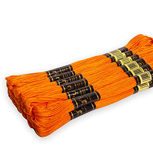 UMC STAG 12 Pieces Premium Embroidery Thread 100% Egyptian Cotton Premium Skeins
