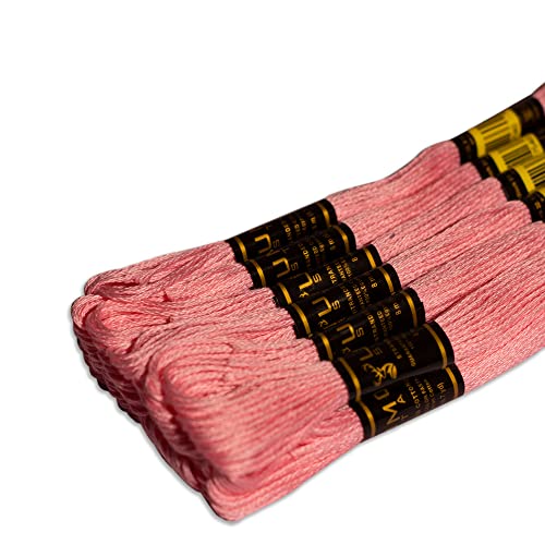 UMC STAG 12 Pieces Premium Embroidery Thread 100% Egyptian Cotton Premium Skeins