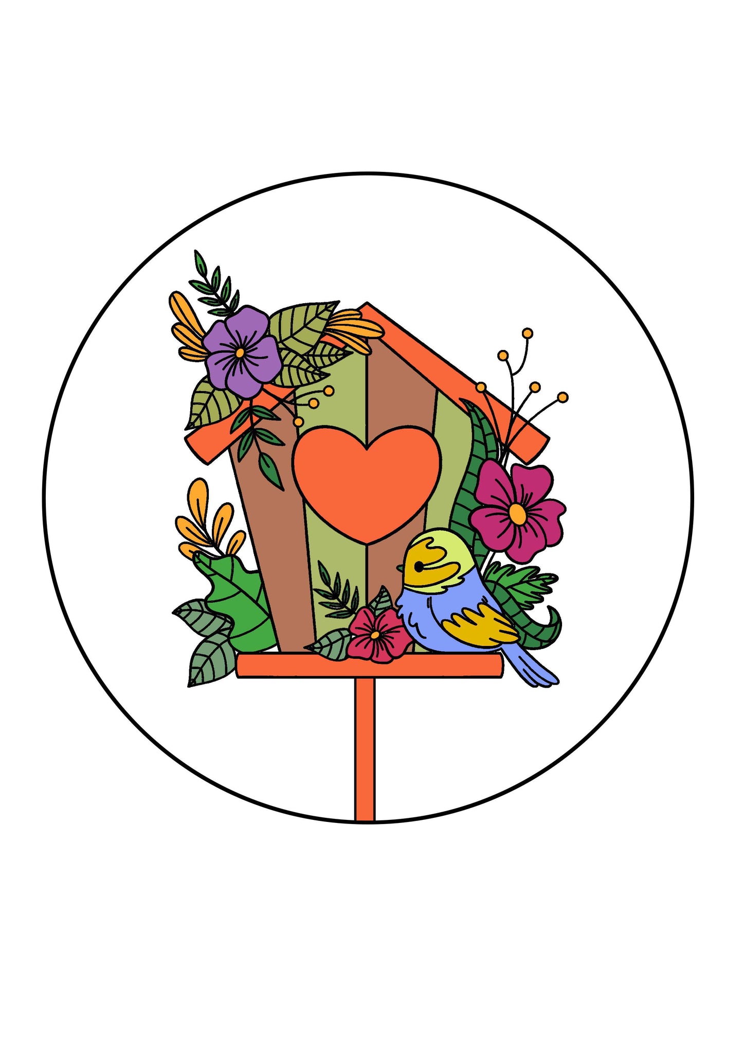 Bird Nest Free Embroidery Pattern