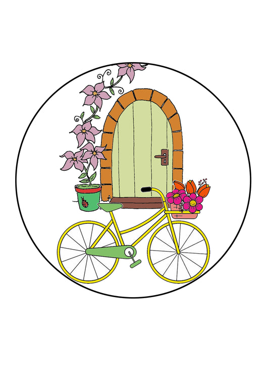 Floral Ride Free Embroidery Pattern