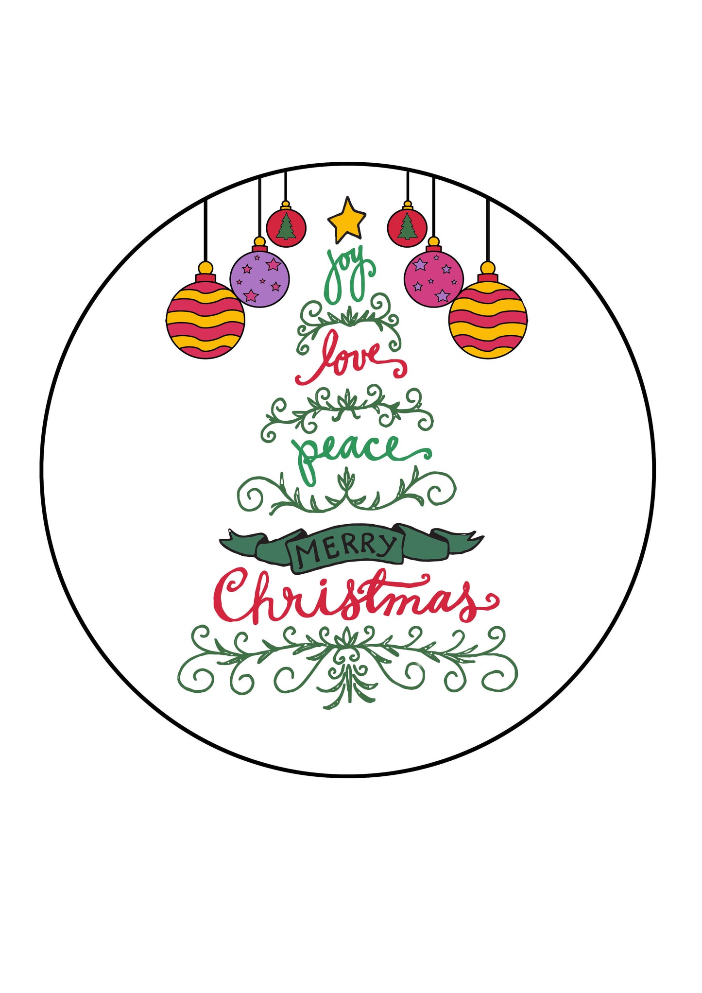 Joyful Christmas Free Embroidery Pattern