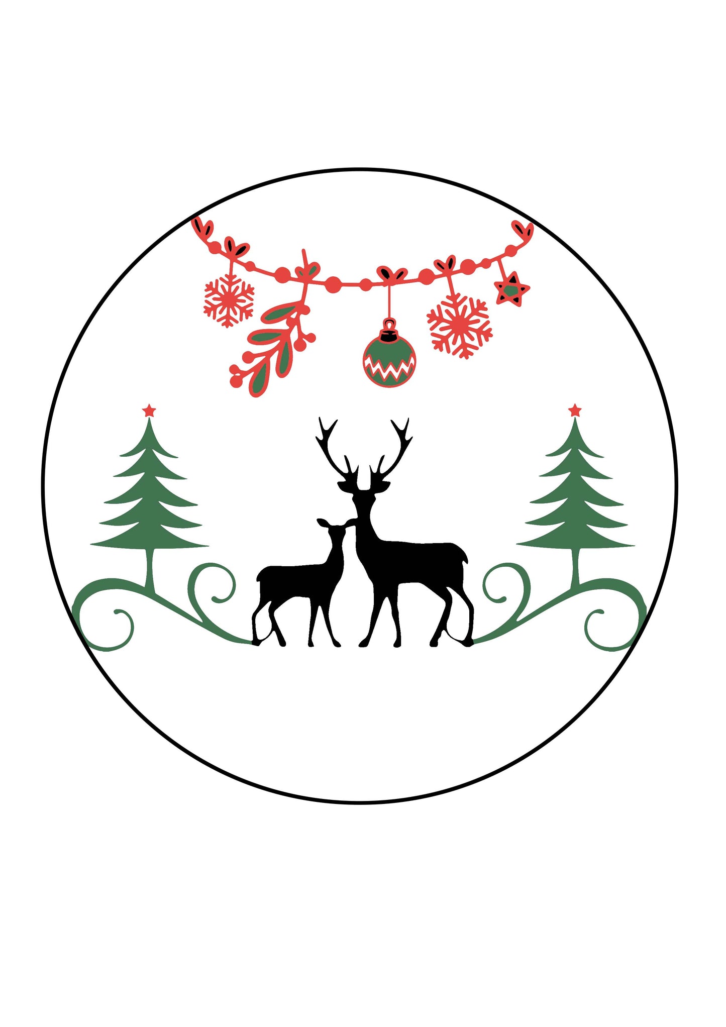 Reindeer Free Embroidery Pattern