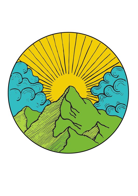 Sunrise Free Embroidery Pattern