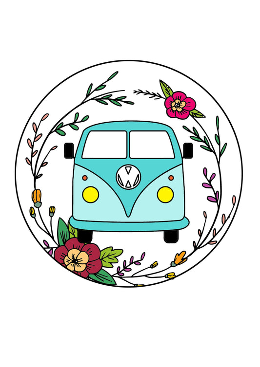 Spring Wheels Free Embroidery Pattern