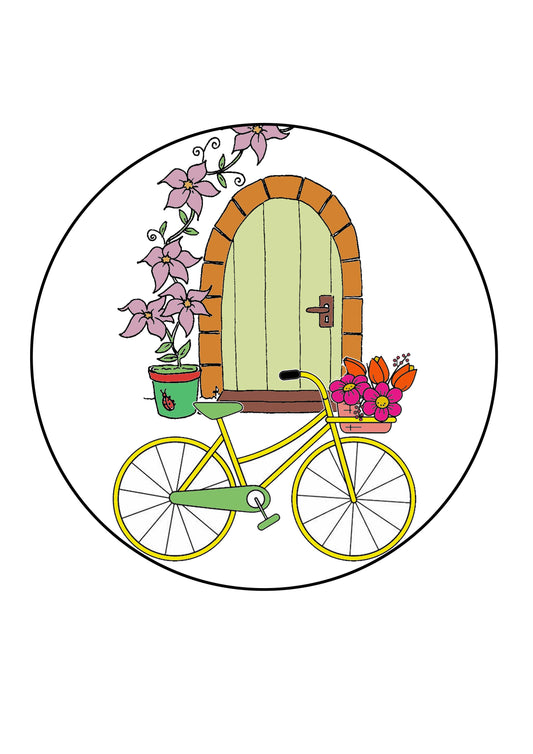 Floral Ride Free Embroidery Pattern